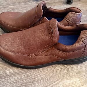 Men's Nunn Bush Brown Leather Slip-On Shoes
